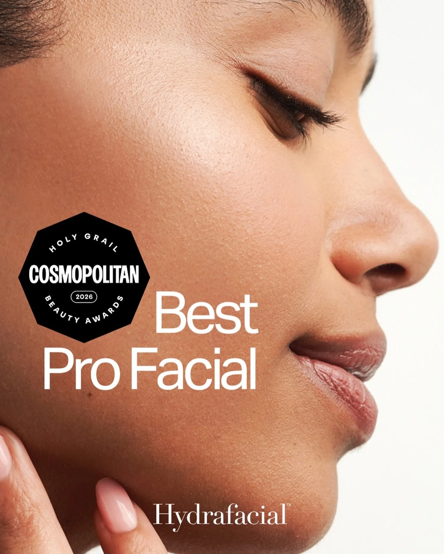 Hot off the presses: Hydrafacial has been named Best Pro Facial in the Cosmopolitan Holy Grail Beauty Awards. 🏆
&nbsp;
After testing hundreds of products and treatments, Cosmo&rsquo;s editors selected Hydrafacial as a true standout delivering consis