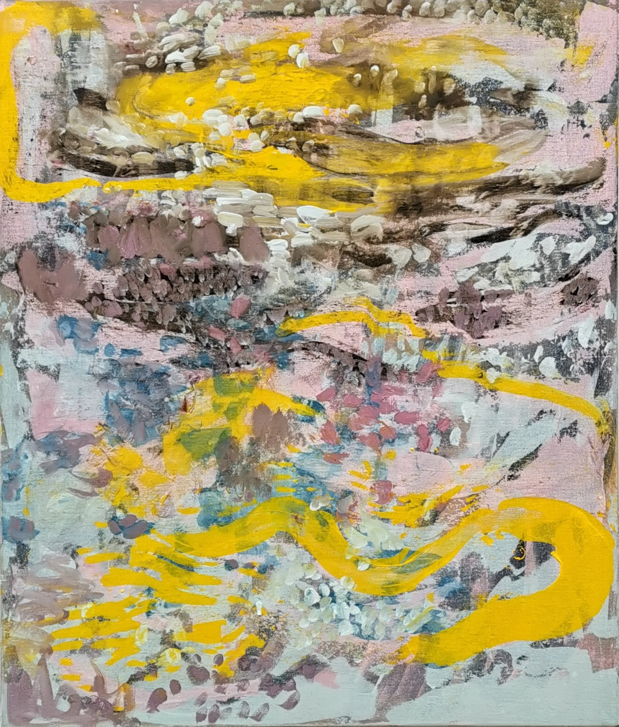 "The 2 rivers", 97cmx114cm, acrylic on linen