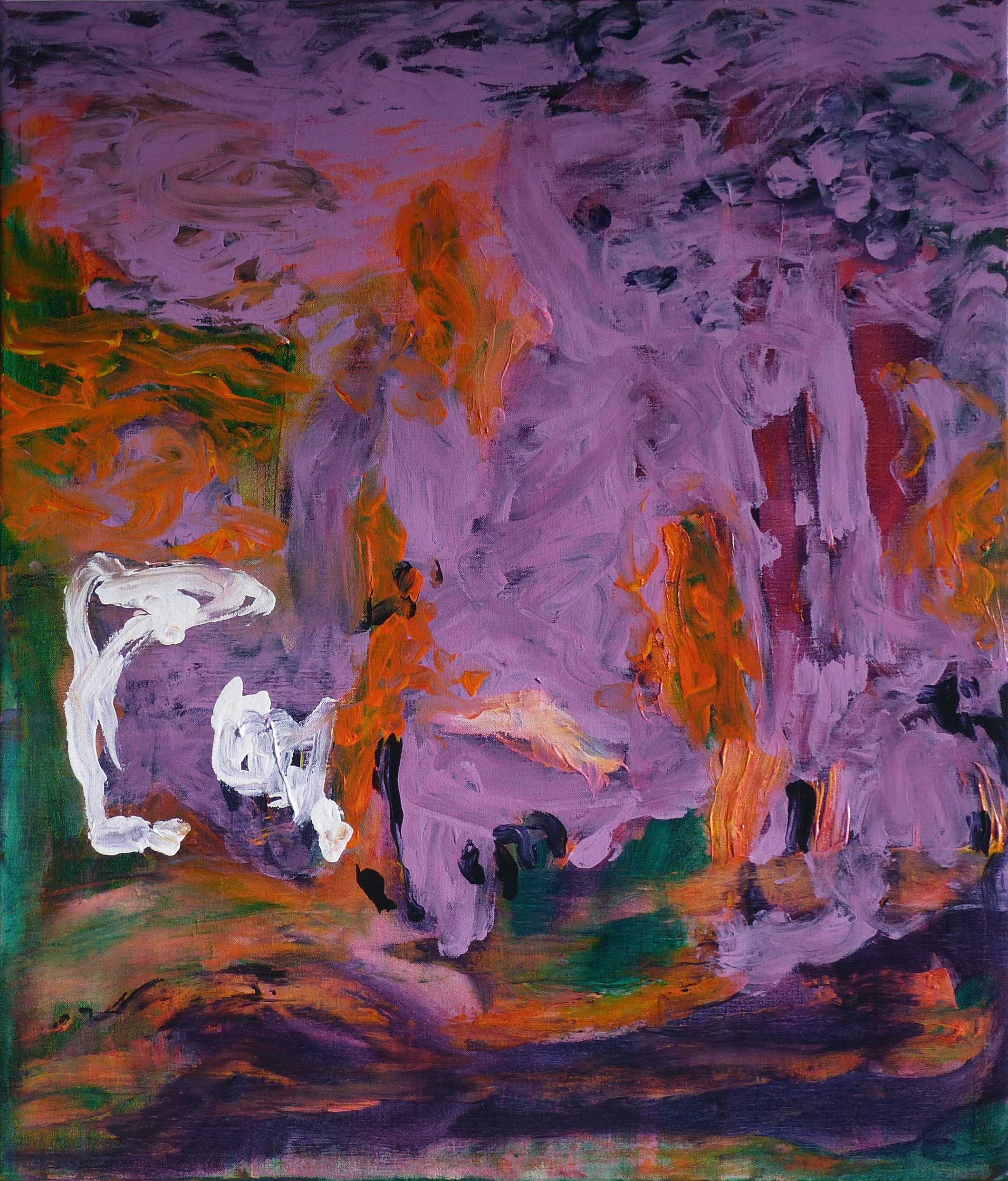 "Snow melting", 70cmx60cm