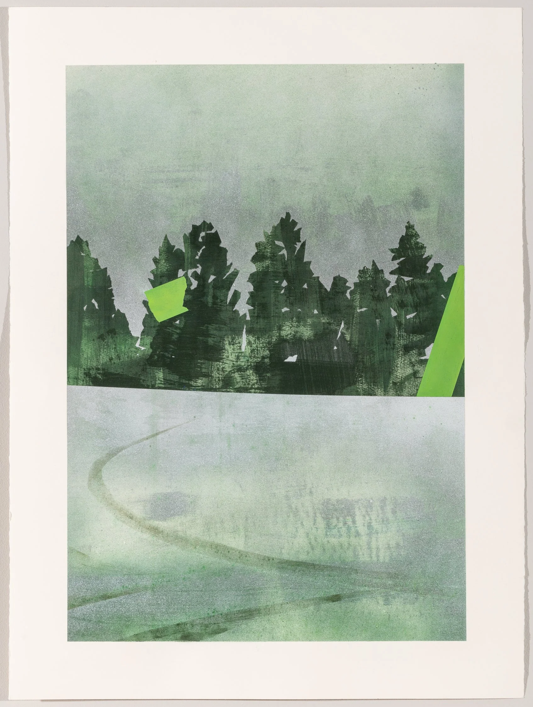  Alarming Alternative  
Acrylic, and Spray Paint on Paper 
36" x 28" 
2025 
SOLD 