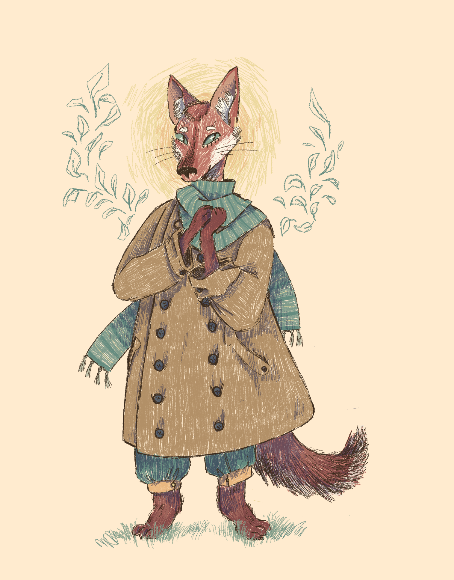 "Mr Fox and his Magical Coat", 2022, Digital 
