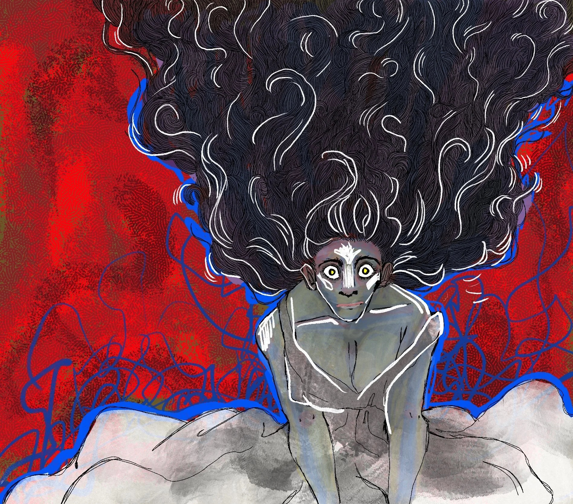 "And So She Howled" 2023, Digital
