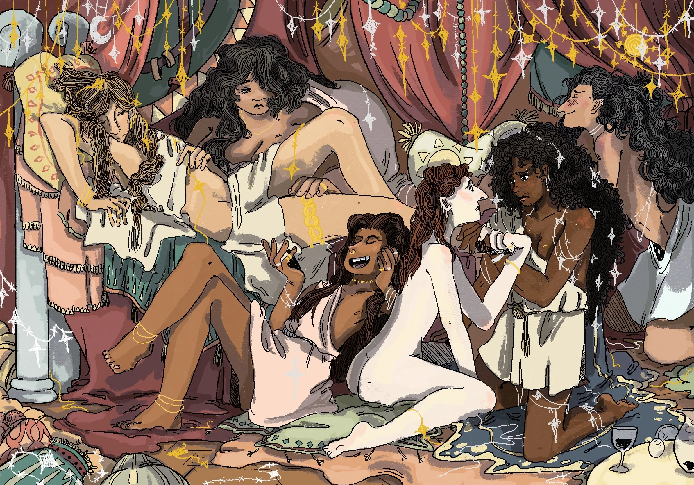 "Muses After the Party" 2023, Digital