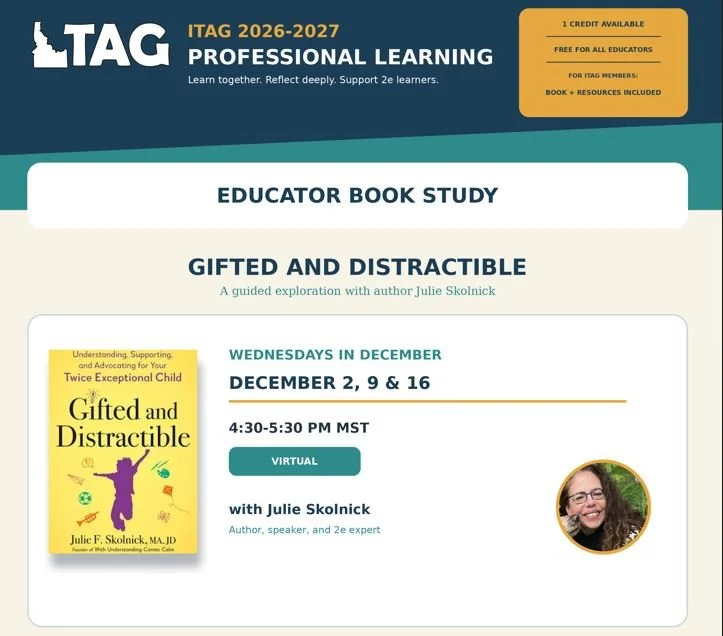 Gifted and Distractible: A 3- week book study