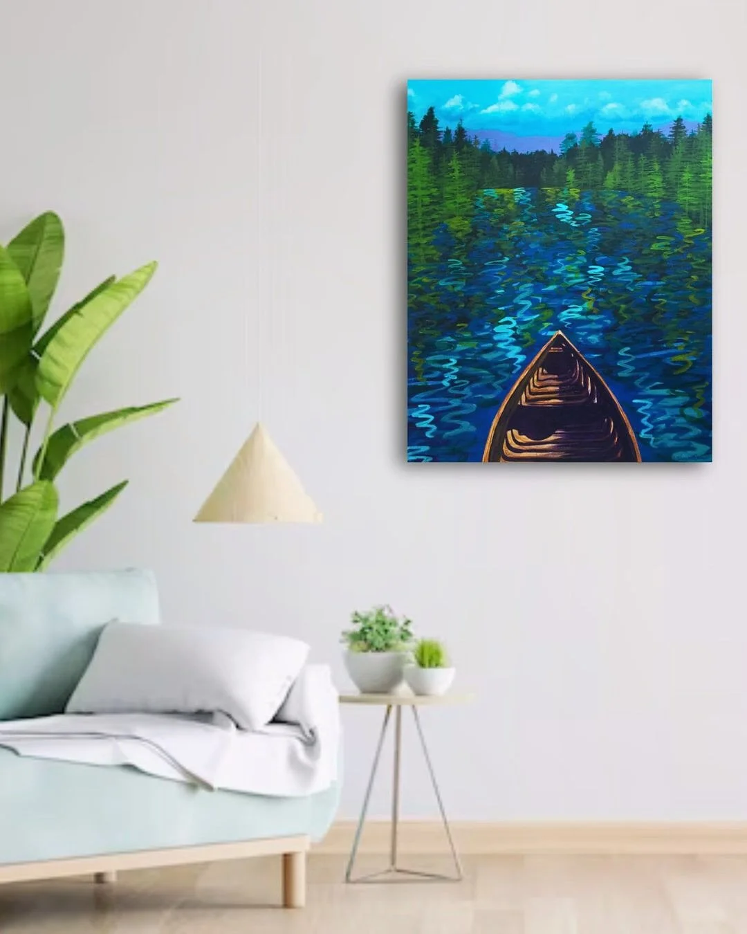 🌲💚
Hope you&rsquo;re able to find some peaceful moments and places this week!

You can borrow mine if you want:

BOUNDARY
24&rdquo;x30&rdquo;
acrylic on canvas 

Prints are available at my shop!

Image Description: 
This artwork  captures the tranq