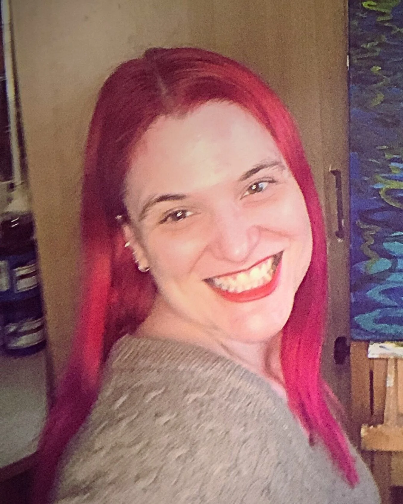 🥶🥶🥶 &ldquo;What good is the warmth of summer, without the cold of winter to give it sweetness?&rdquo; - John Steinbeck 

Today is a GREAT day to be painting inside! I&rsquo;m very grateful for my little studio &amp; my little space heater!

Stay w