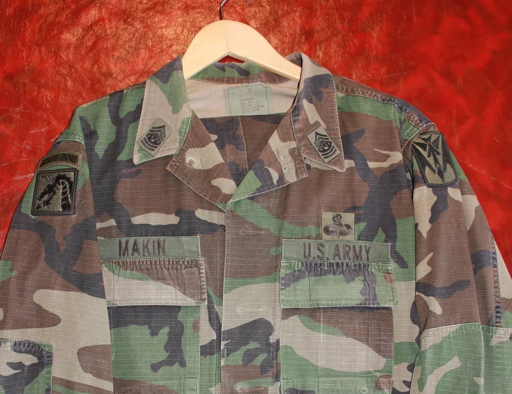 35th ADA Brigade 1980's woodland camo. Cmd.Sgt (22).JPG