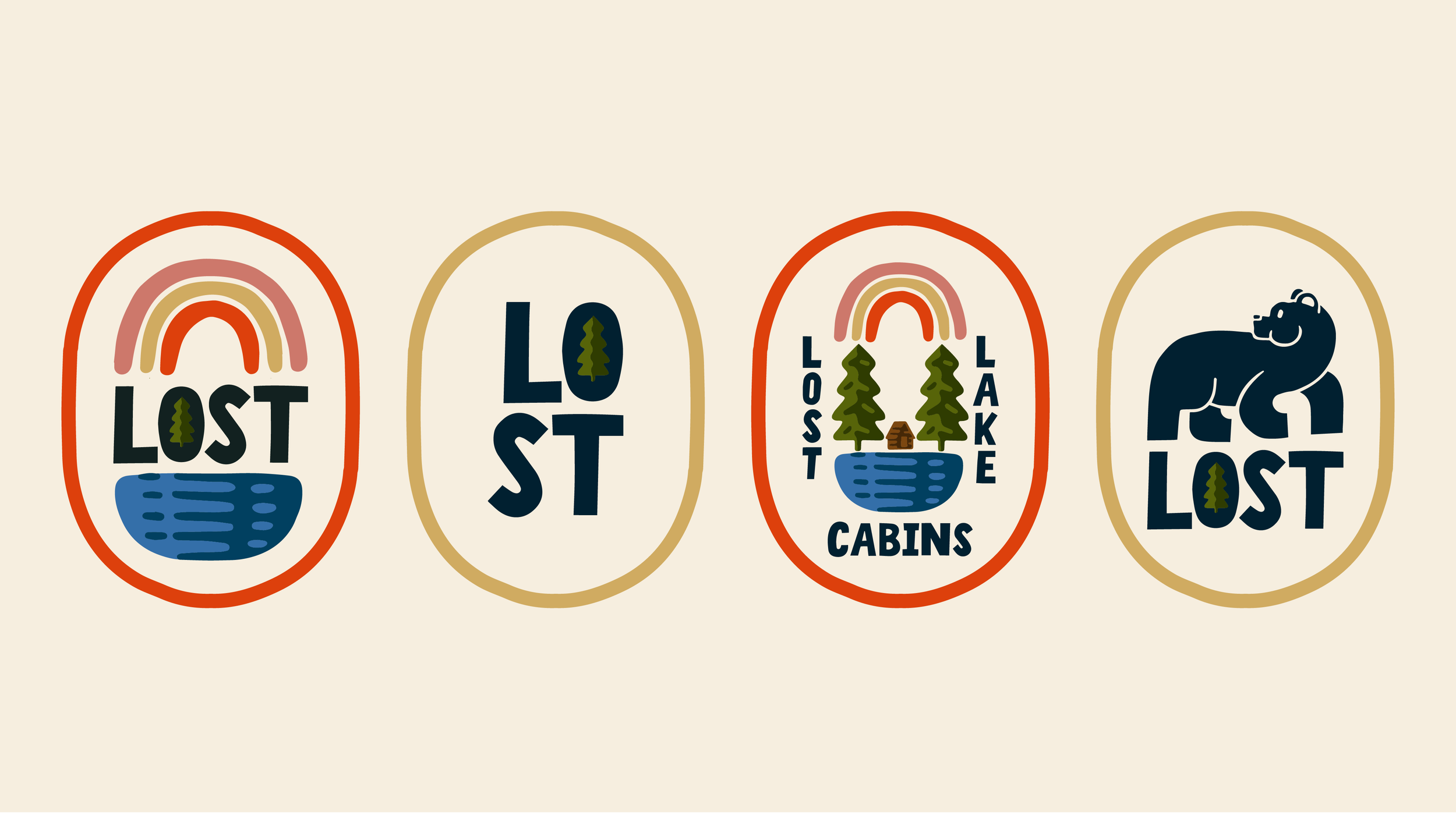 Lost Lake Cabins Logo Design