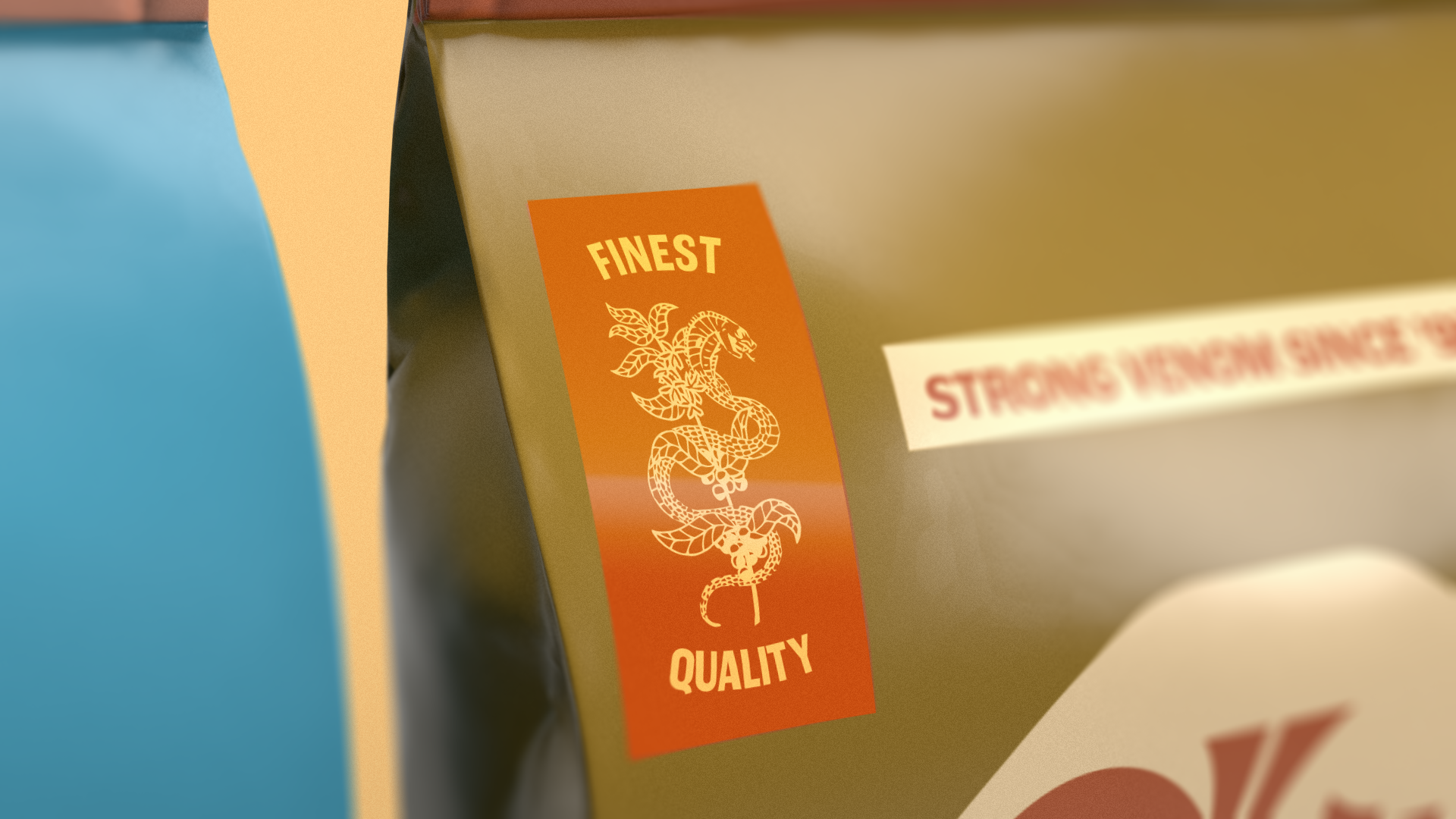 Cobra Coffee Company Logo Design Label Design