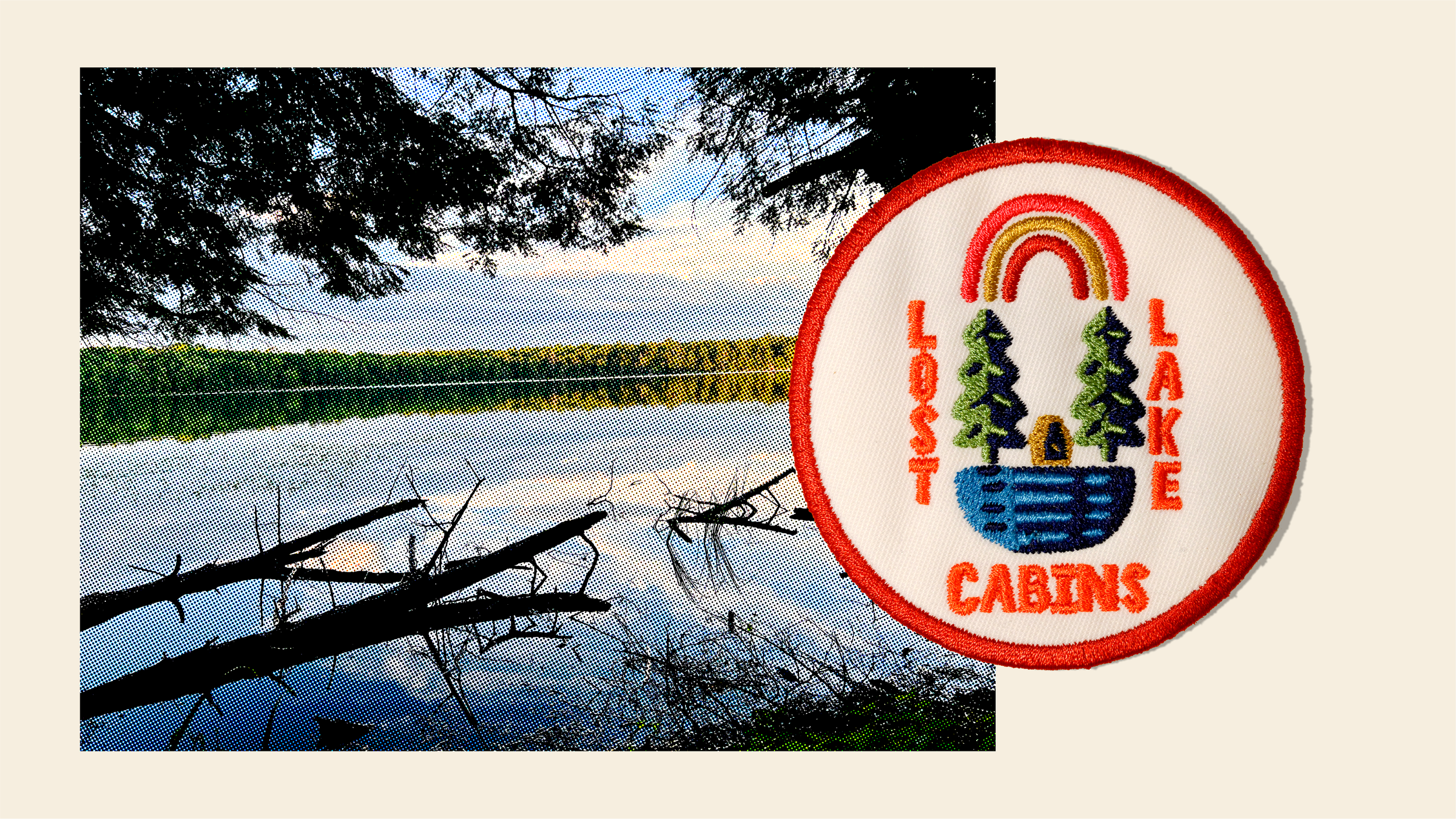 Lost Lake Cabins Logo Design