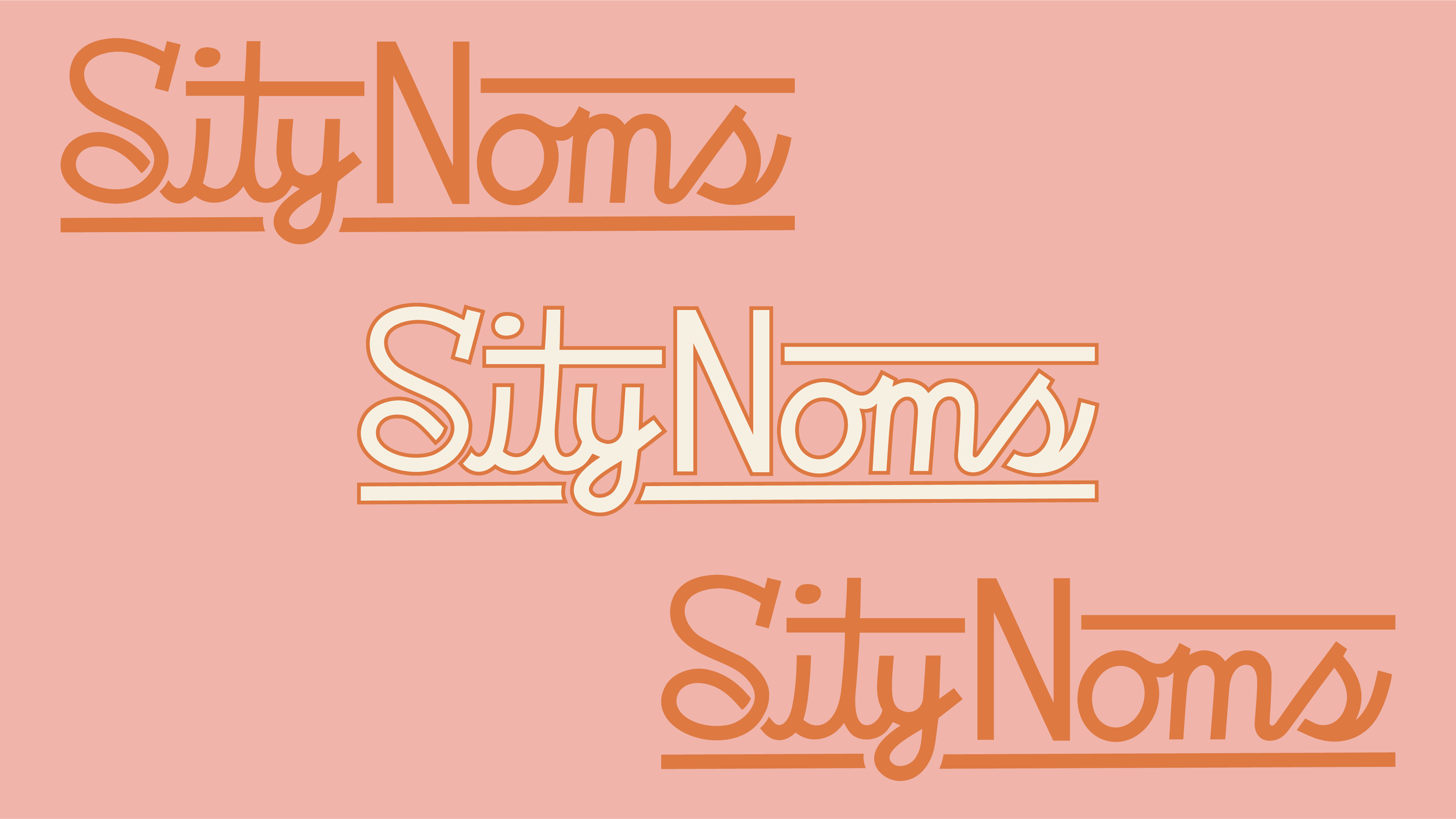 Sity Noms Branding Logo Script Option
