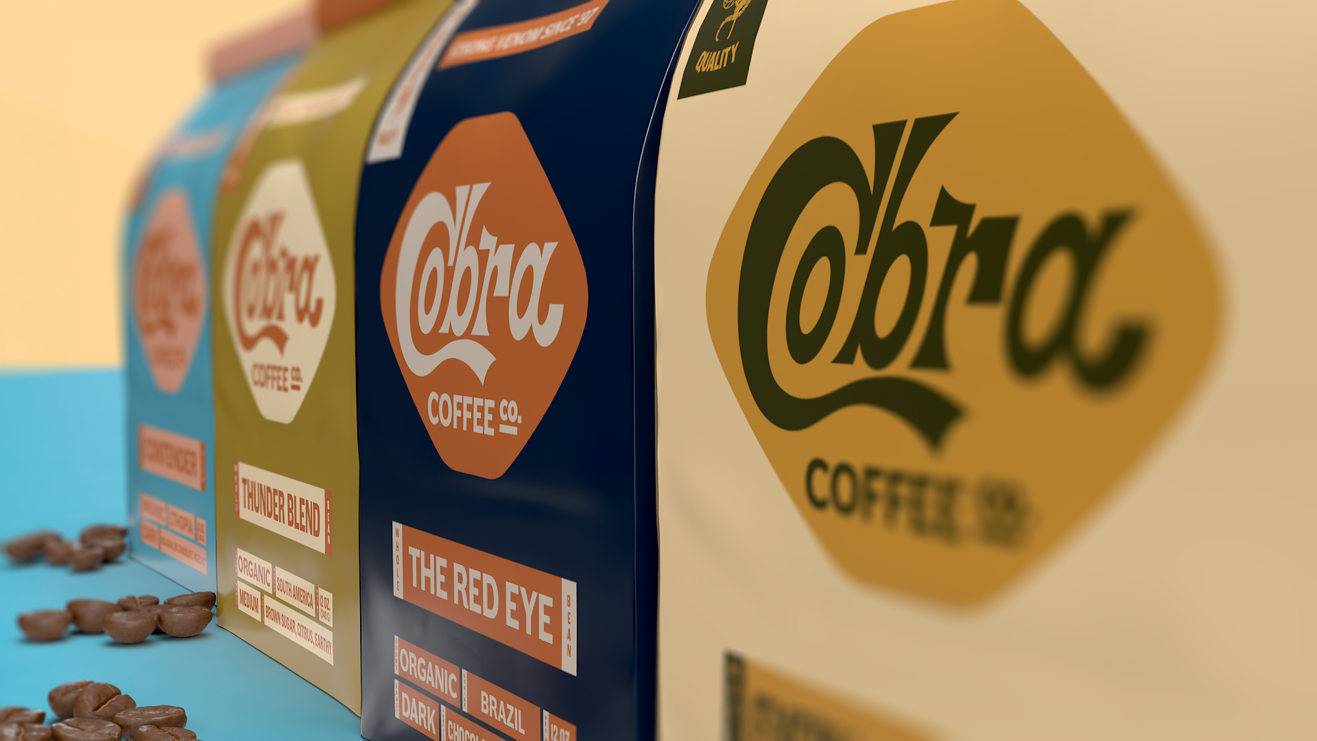 Cobra Coffee Company Logo Design Label Design
