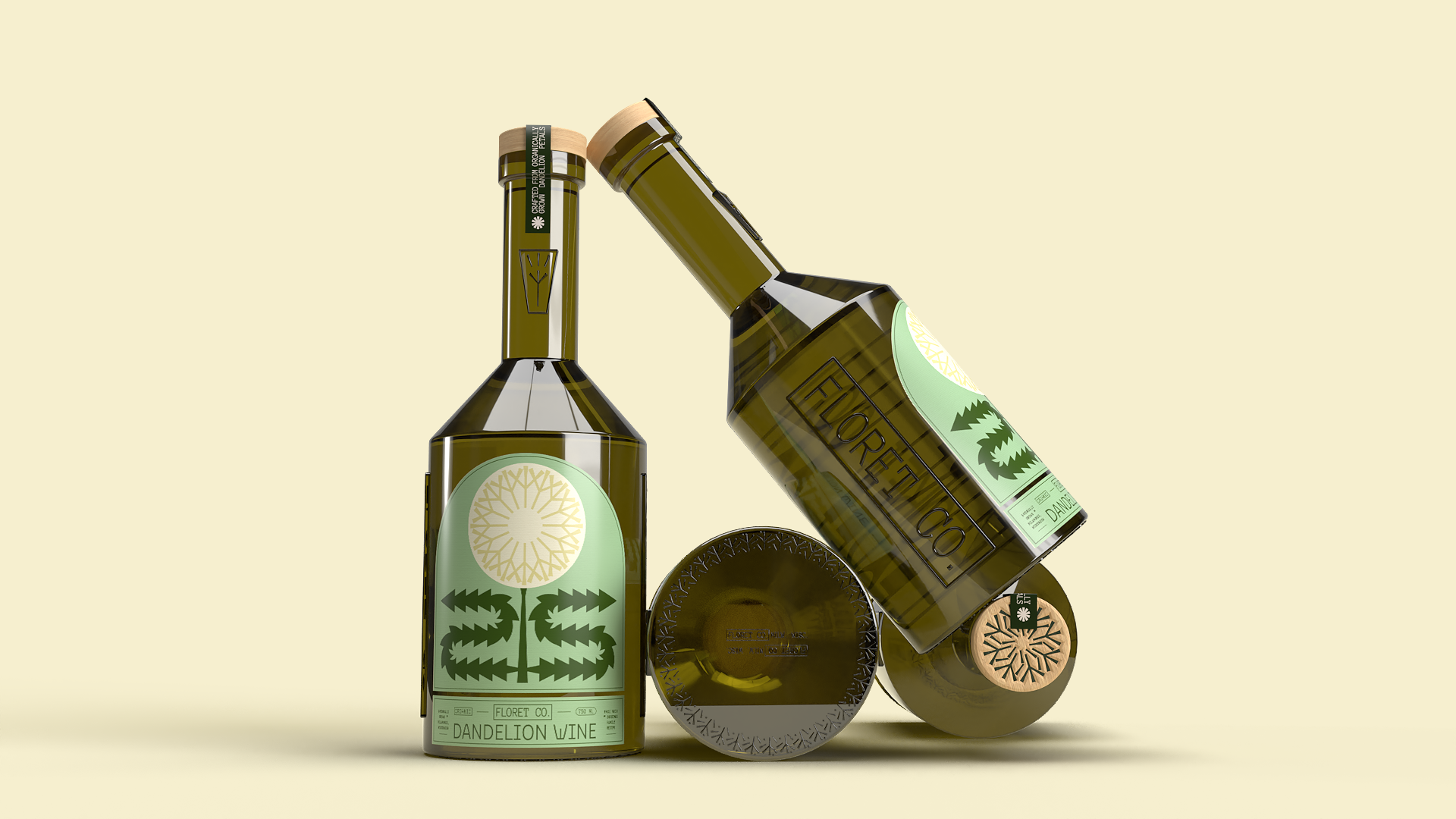 Mild_Tiger_Graphic_Design_Dandelion_Wine_4Bottles.png