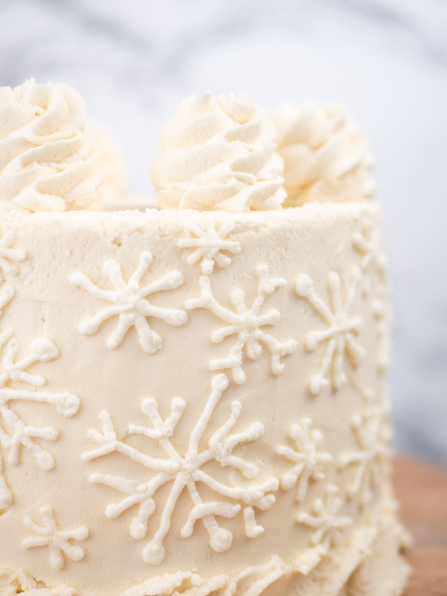 Easy Buttercream Snowflakes — BATTER & CAKE CRUMBS