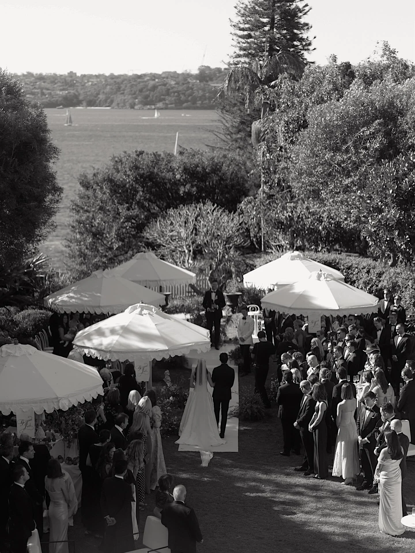 Encircled with infinity ♾️ by the sea &amp; sunny skies. Now, a sacred space that will hold a special place in Georgie &amp; Jack&rsquo;s hearts forever. 
Their ceremony, one that was inspired by nature, surroundings (of loved ones) &amp; to honour t