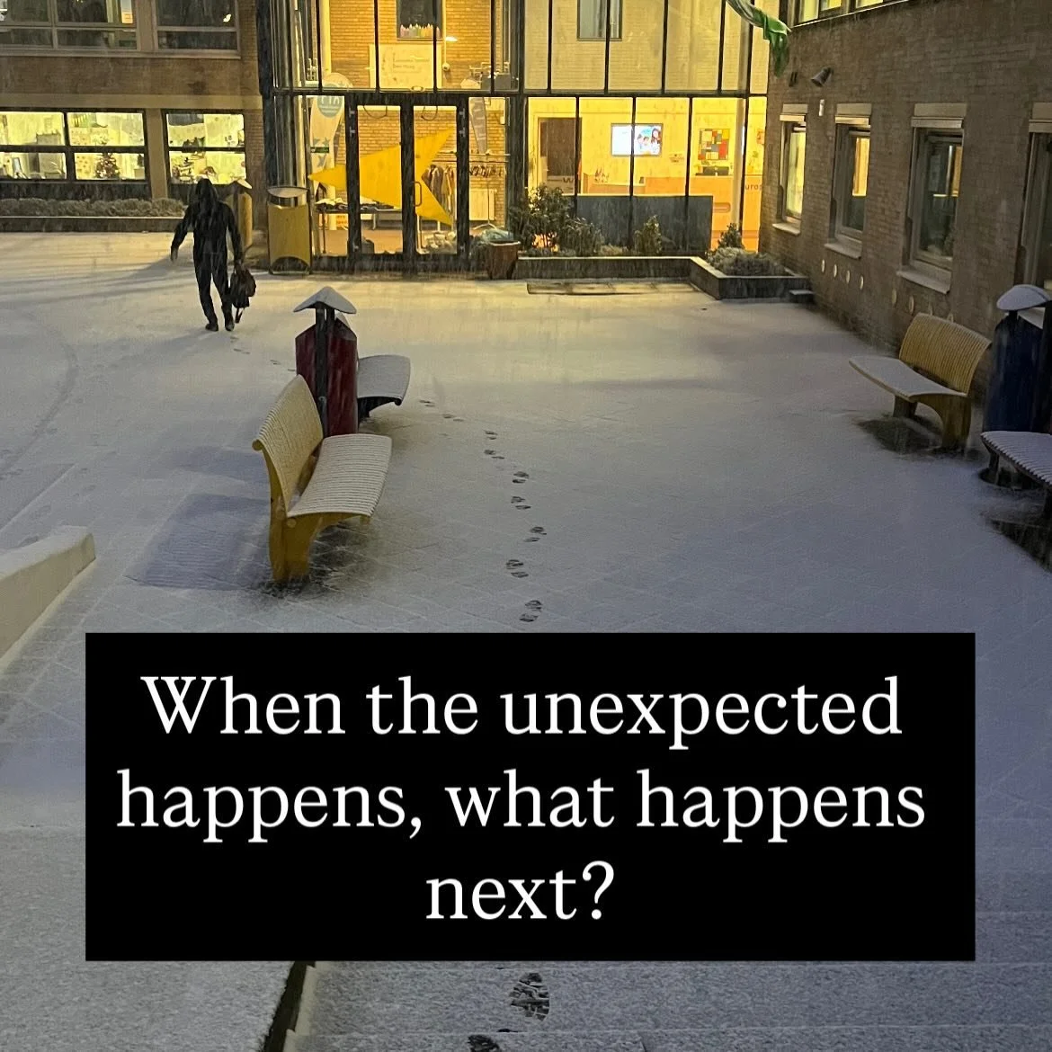 Today was the first day back to work for many of us in The Netherlands and we woke up to snow. Just a dusting but enough to be disrupting! 

Not enough to build a snowman but enough to stop the senior leadership team making it back to work today at t