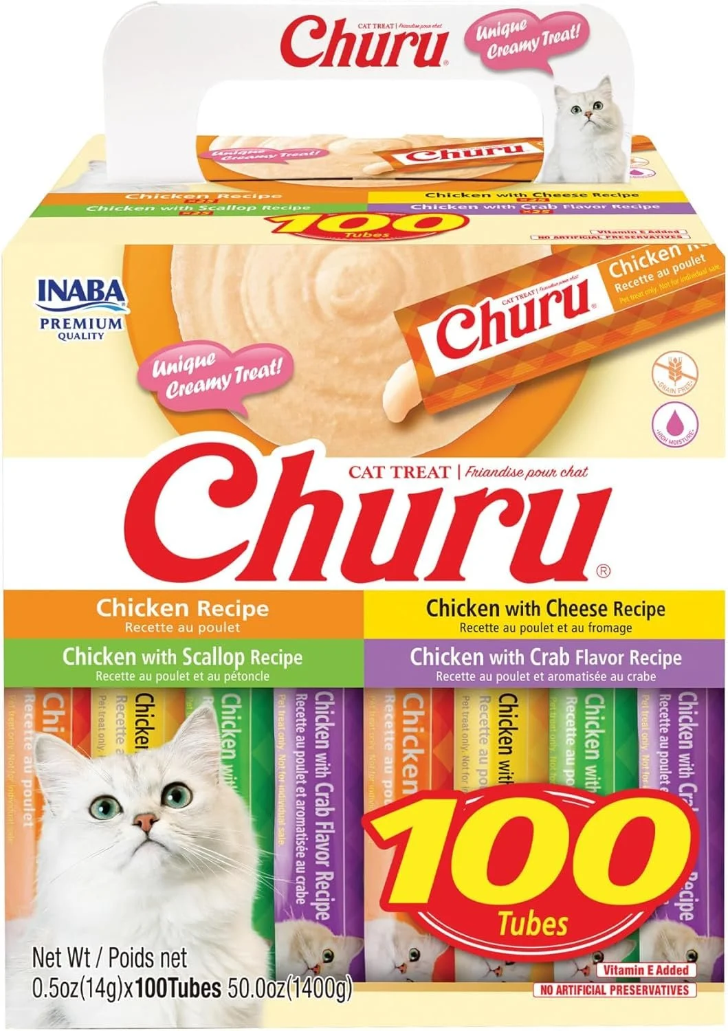 INABA Churu • Yes you can use them for dogs • I find dogs like chicken variety, cats like tuna variety (especially crab)