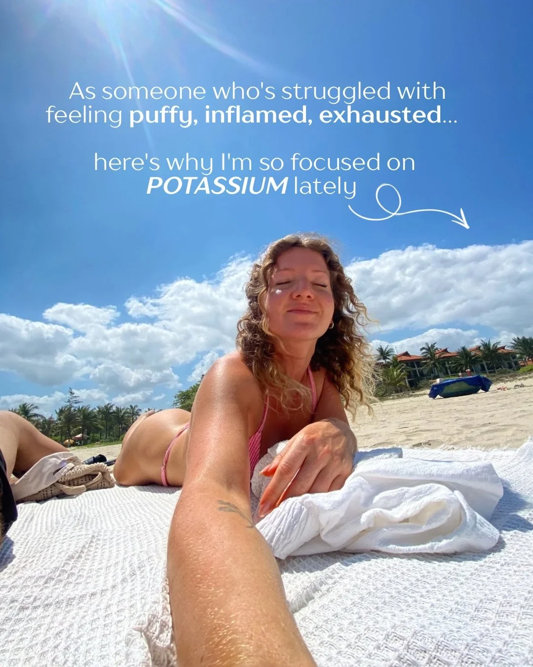 Here&rsquo;s what I&rsquo;ve been doing:

Big focus on high-potassium foods: coconut water, potatoes, squash, leafy greens, bananas, kiwis, mushrooms, tomatoes, broccoli

I find some extra support also helps a lot right now so I&rsquo;ve been using N