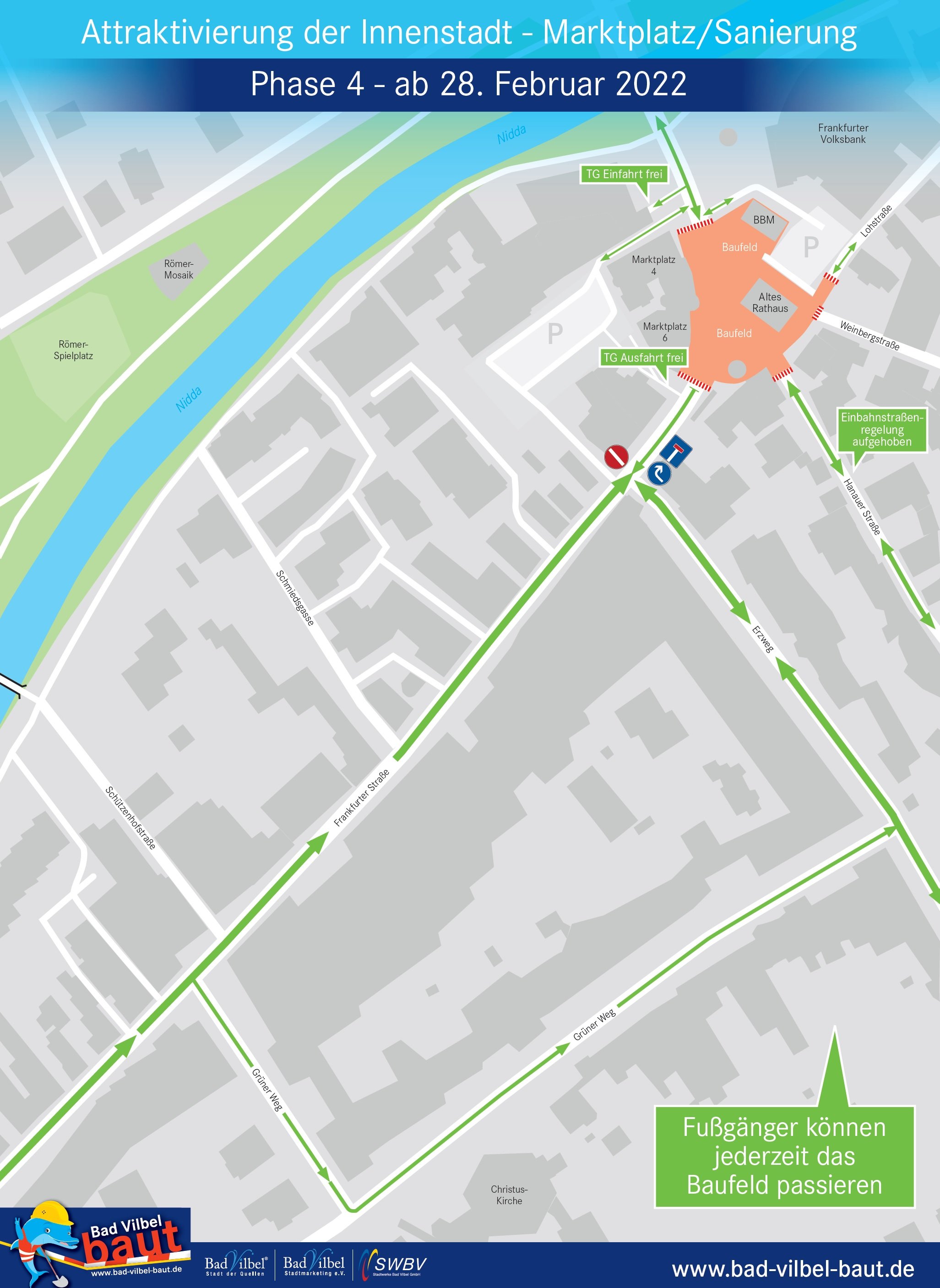 Am 28. Februar wandert die Marktplatzbaustelle