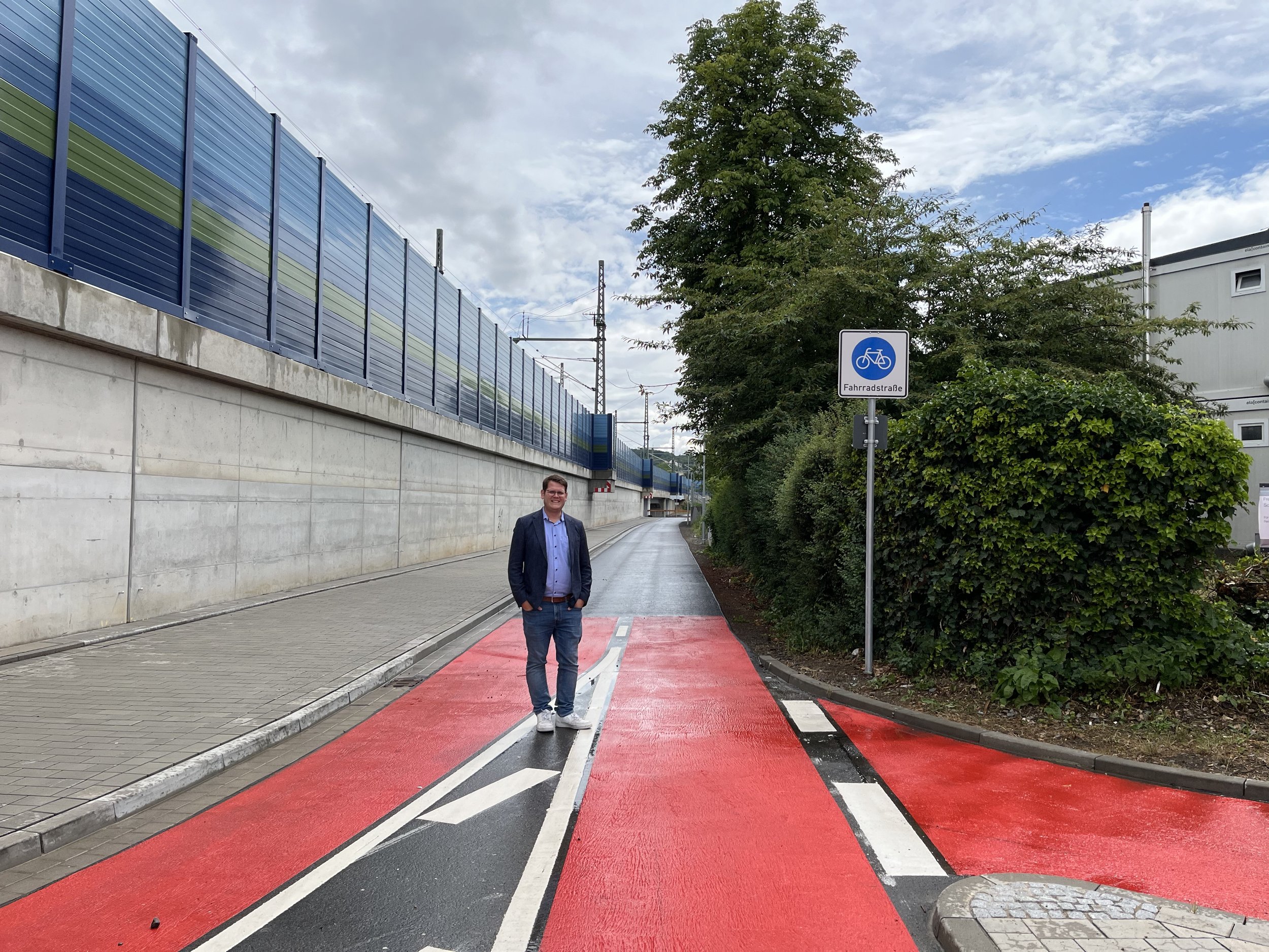 Neue Fahrradstraße in Verlängerung der Straße „Am Sportfeld“ fertiggestellt