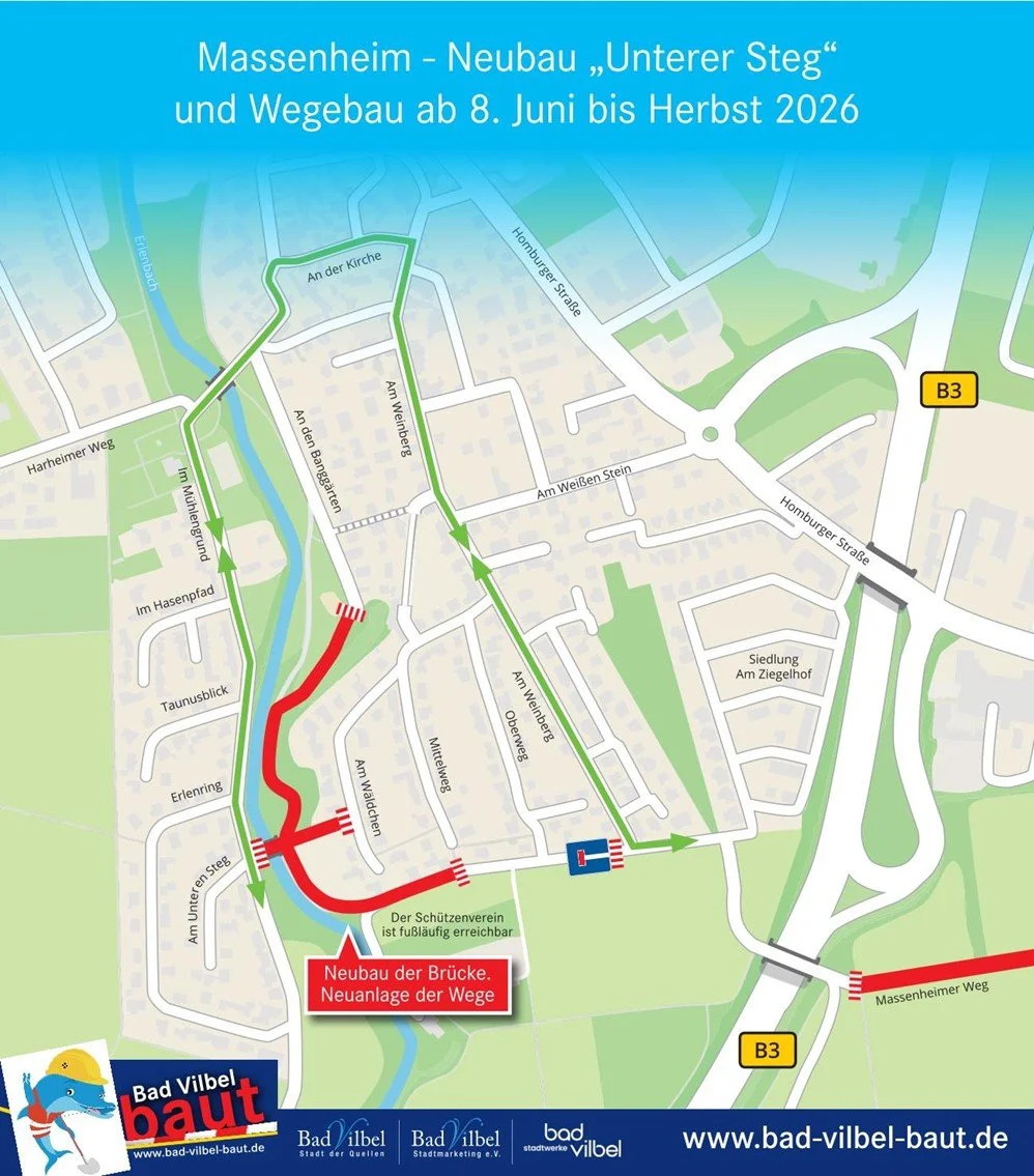 Neuer „Unterer Steg“ und Ausbau des Geh- und Radwegs am Erlenbach