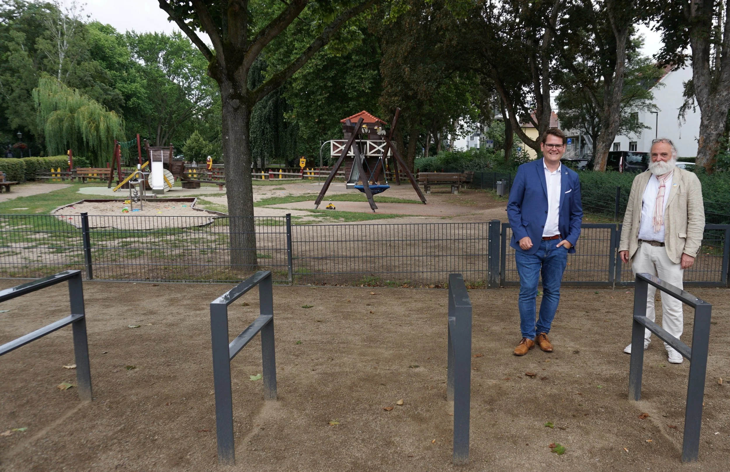 Platz für Fahrräder am Römerspielplatz