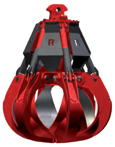 ROZZI RED 5 Tine Grab / Orange Peel Grab / Scrap Grab