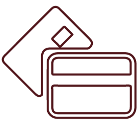 Een bankkaart en een creditcard