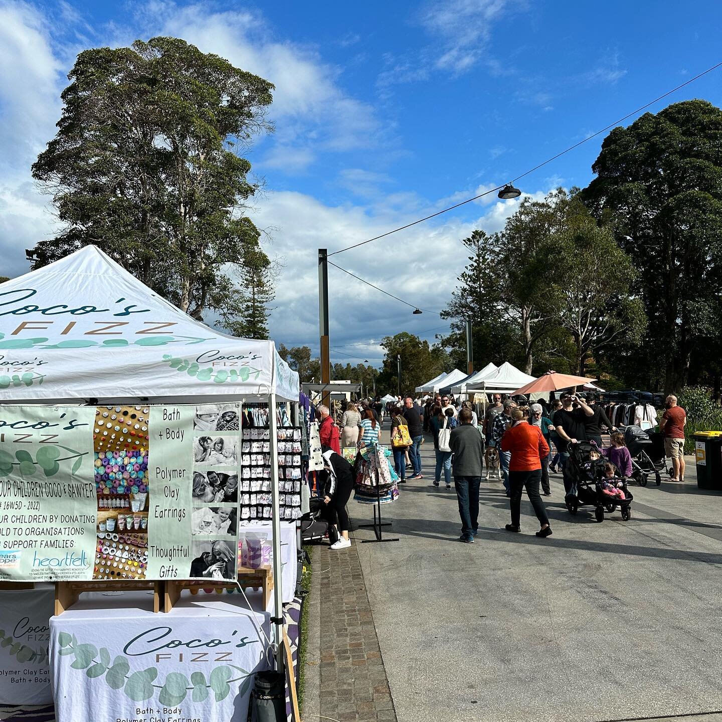 Busy busy ☀️sunny☀️ day here @homegrownmarkets Speers Point. Beautiful weather for some local small business shopping for Mother&rsquo;s Day. Spoil you Mum, Granny, Nan, Aunt or other special person in your life with a beautiful selection of gifts.
T