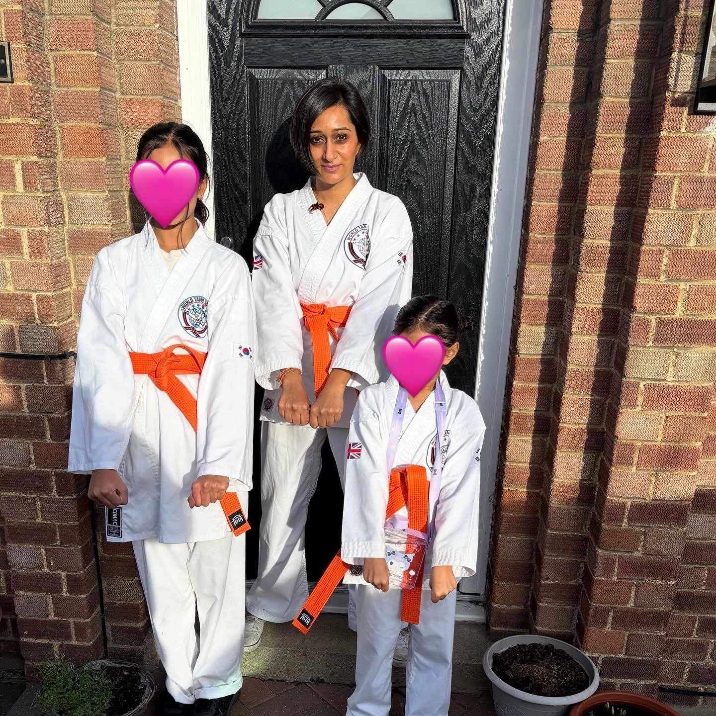 Leading by example hits different 🥋

Today, me, Little A and Little K all graded together and earned our orange tags in Tang Soo Do - a Korean martial art.

Encouraging them to try something new is one thing.
Standing next to them. Showing up every 