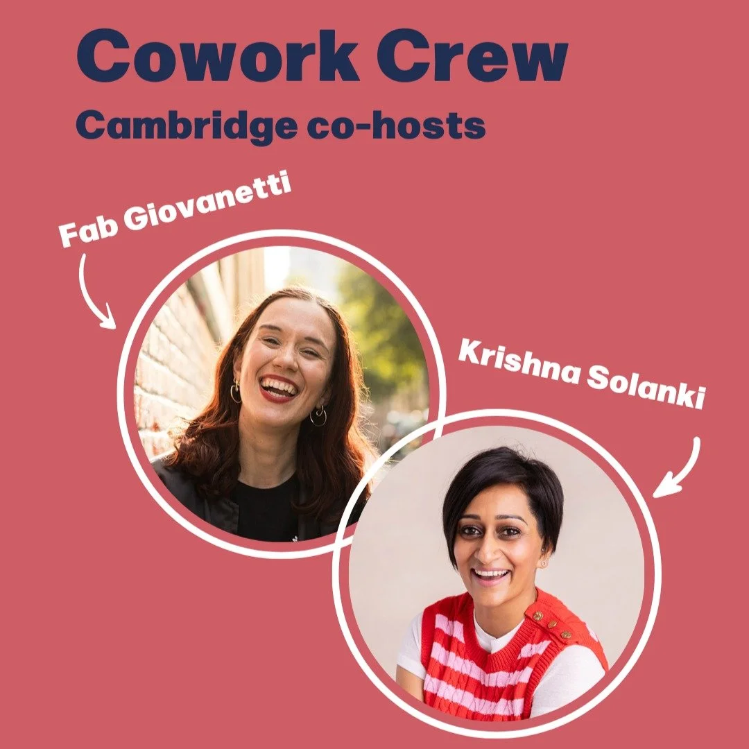 I just realised I never actually shared this properly&hellip;

I&rsquo;m officially a co-host of @coworkcrew Cambridge 🥹

And I&rsquo;m genuinely so excited about it.

Huge thank you to the wonderful @ppitstop27, @jo_pickering_ and @fabgiovanetti fo