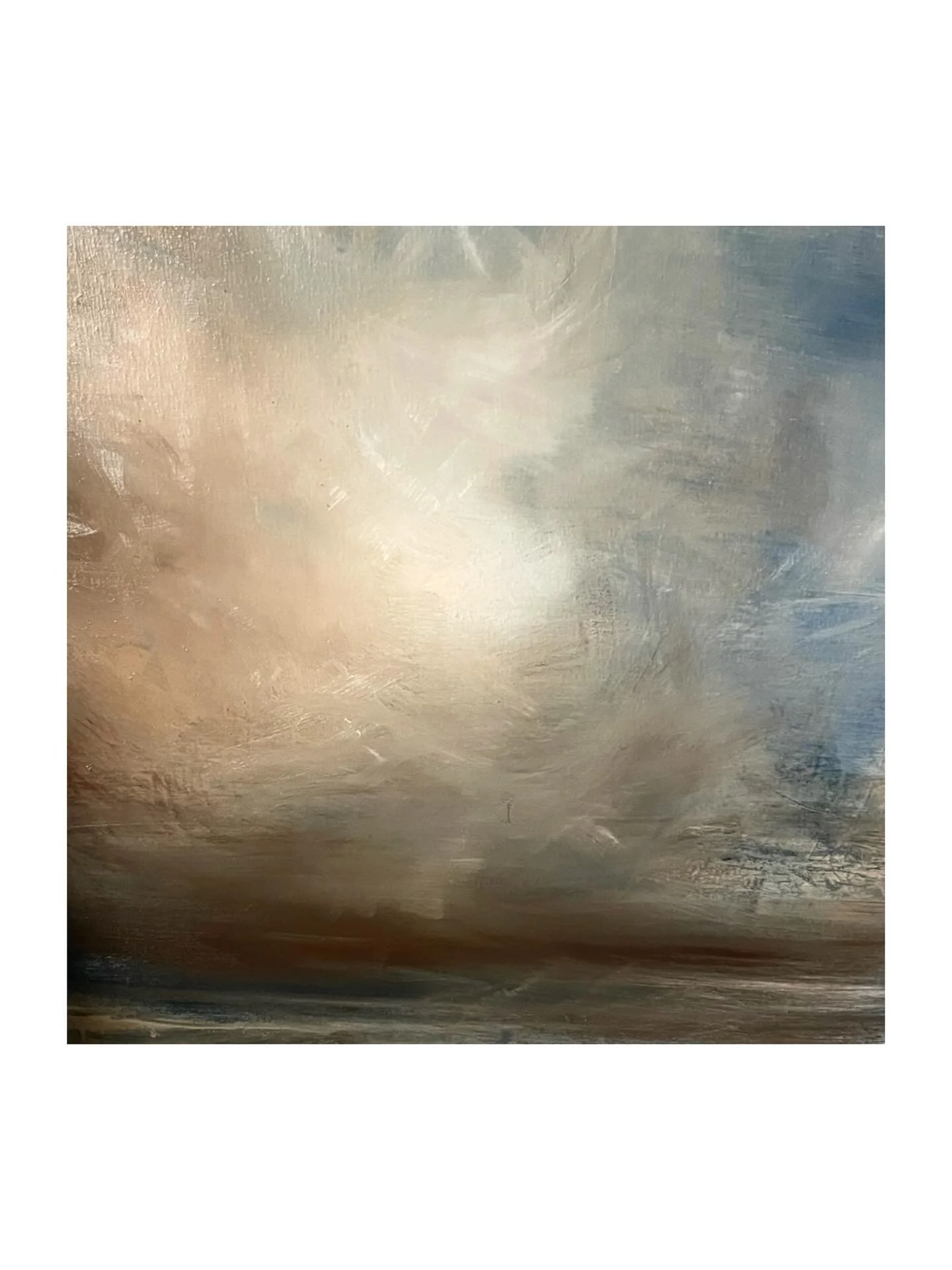 Today was spent starting a 140x80cm canvas and finishing off this painting on linen, 70x70cms 🤍