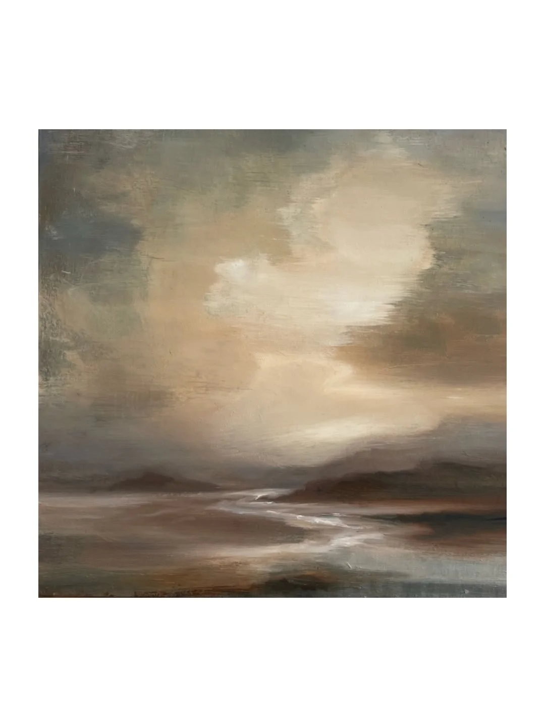 Hour and hours have finally paid off with this painting&hellip;Oil on Linen, 60x60cms 🤍