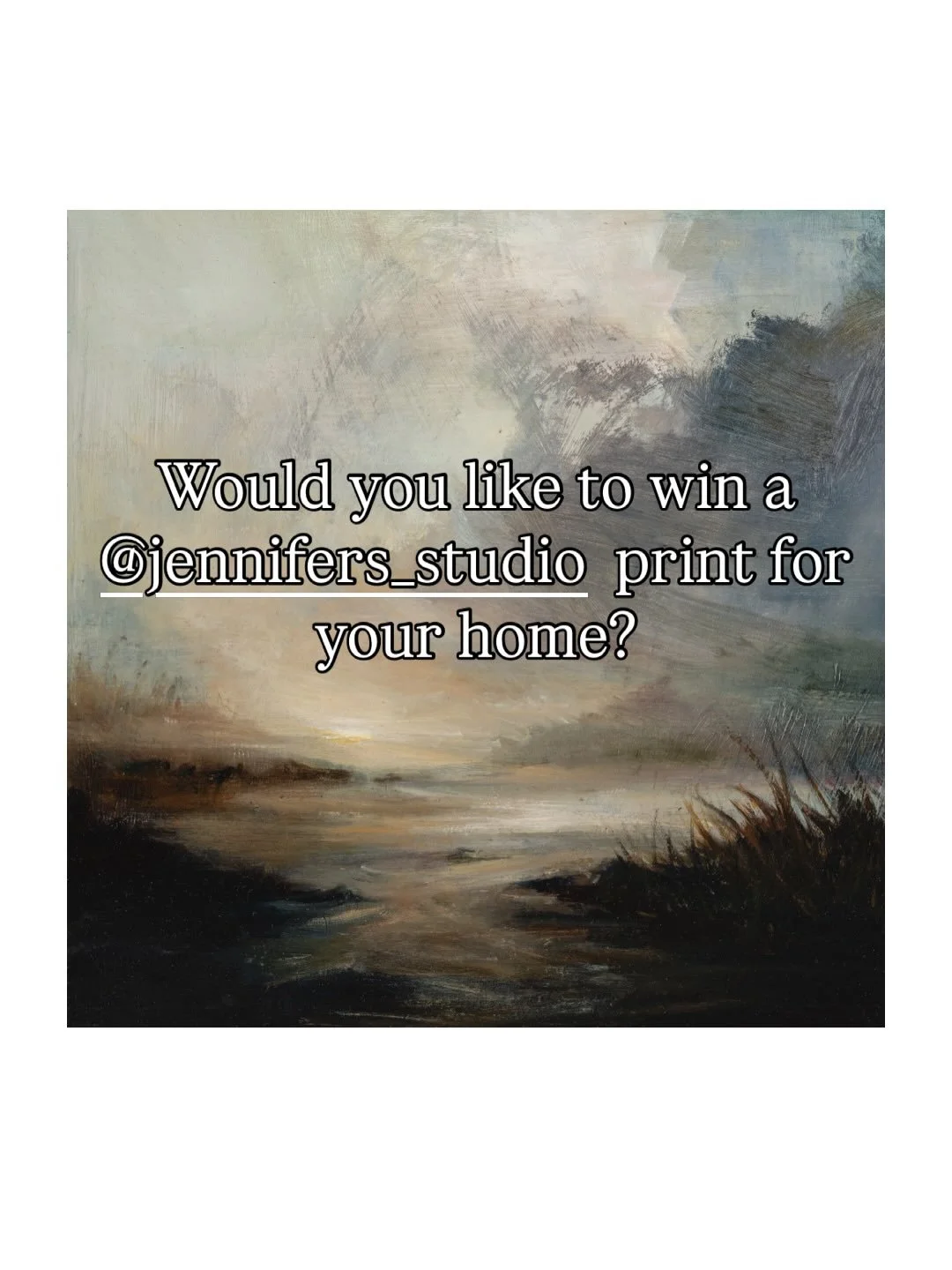 Would you like to win a @jennifers_studio Giclee print?

To enter the giveaway please: 

Follow @jennifers_studio 
Like and Share the post to your stories
Tag a friend in the comments!

Good luck 🤍

*Prize is a 30x30cm unframed mounted Giclee Print.