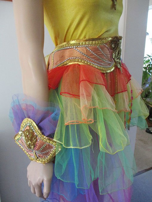 Rainbow samba costume. Photograph belonging to Jo Treagus.
