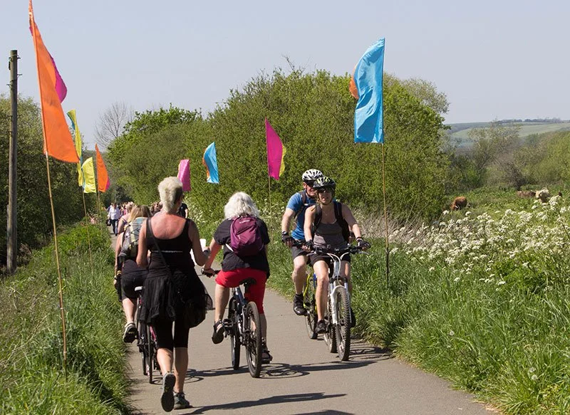 2018 – Down to the Coast, All along the Riverbank, Newchurch, Isle of Wight. Photograph belonging to Chris Slann and Frankie Goldspink.