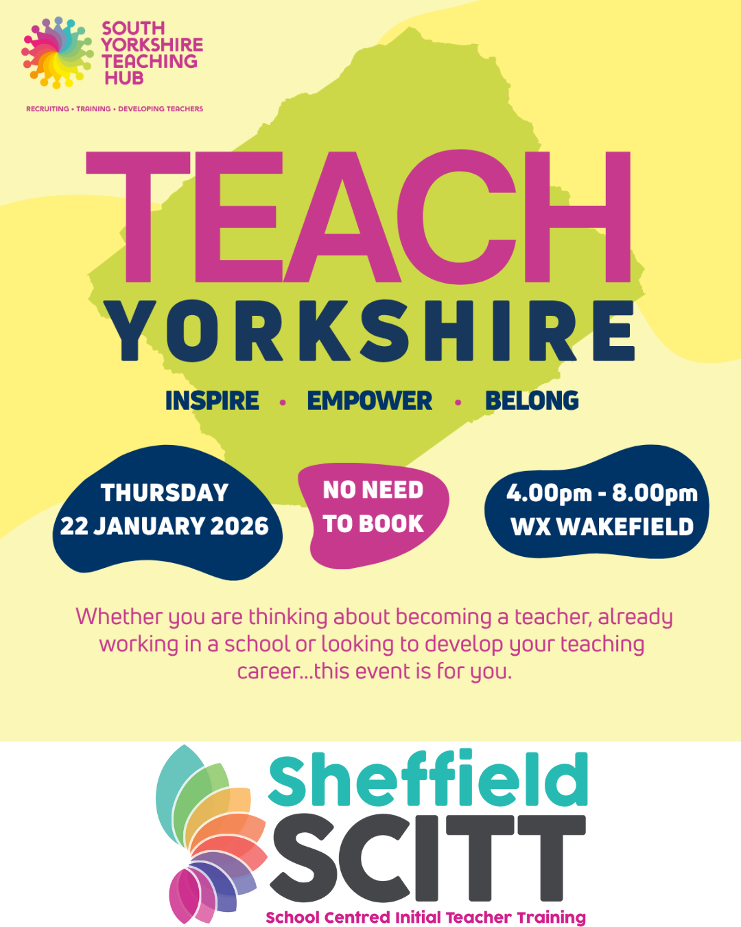 Teach Yorkshire - Wakefield Event