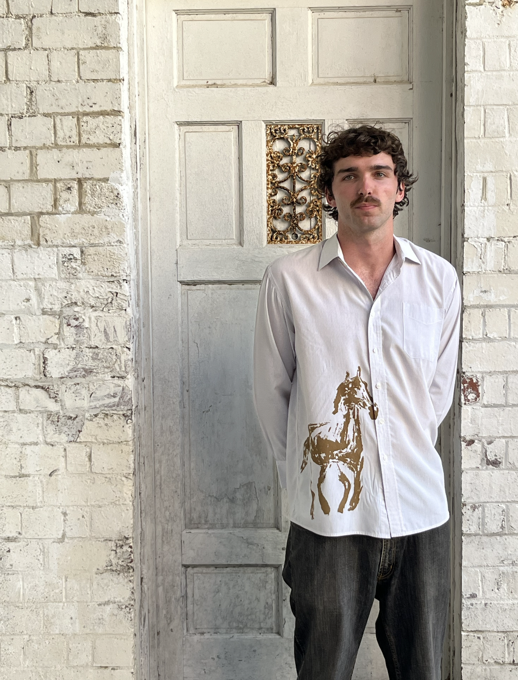 HORSE BUTTON UP (1 OF 1)