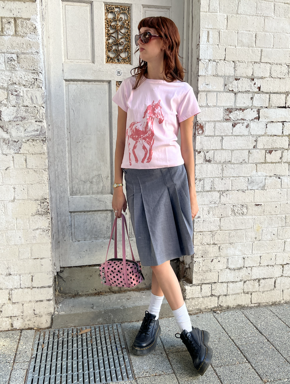 HORSE TEE PINK