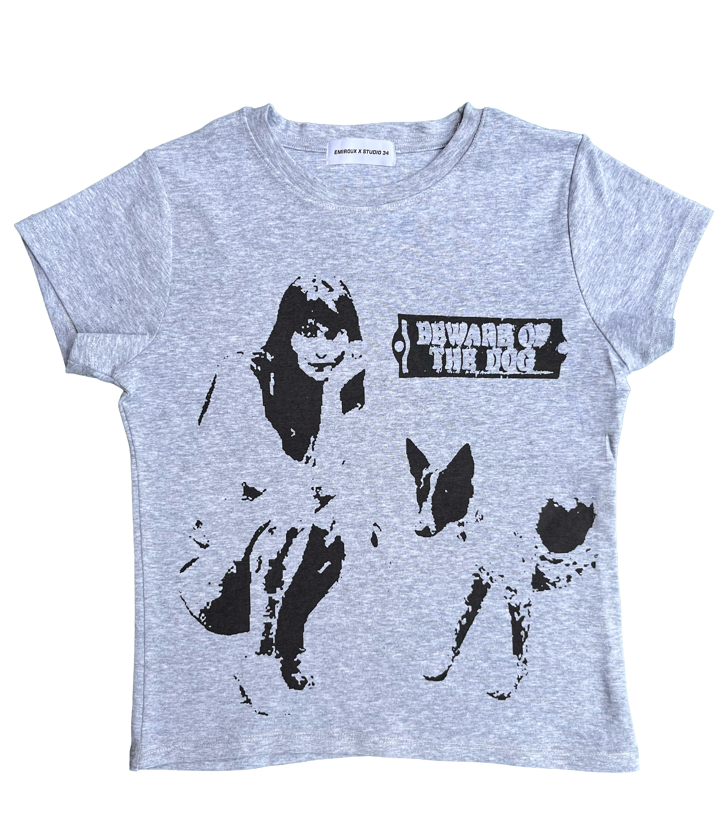 BEWARE OF THE DOG TEE GREY (MENS)