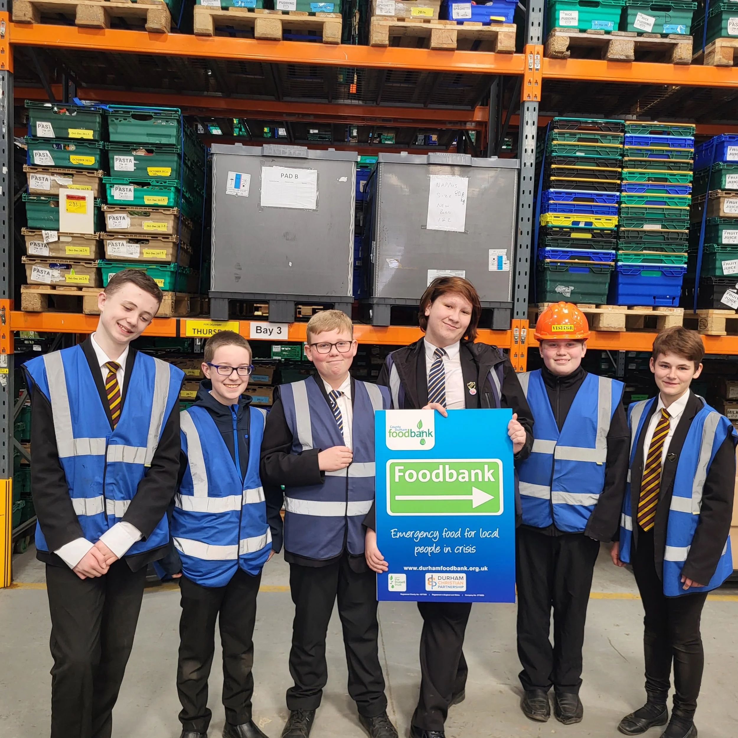 Student Leaders Food Bank Visit