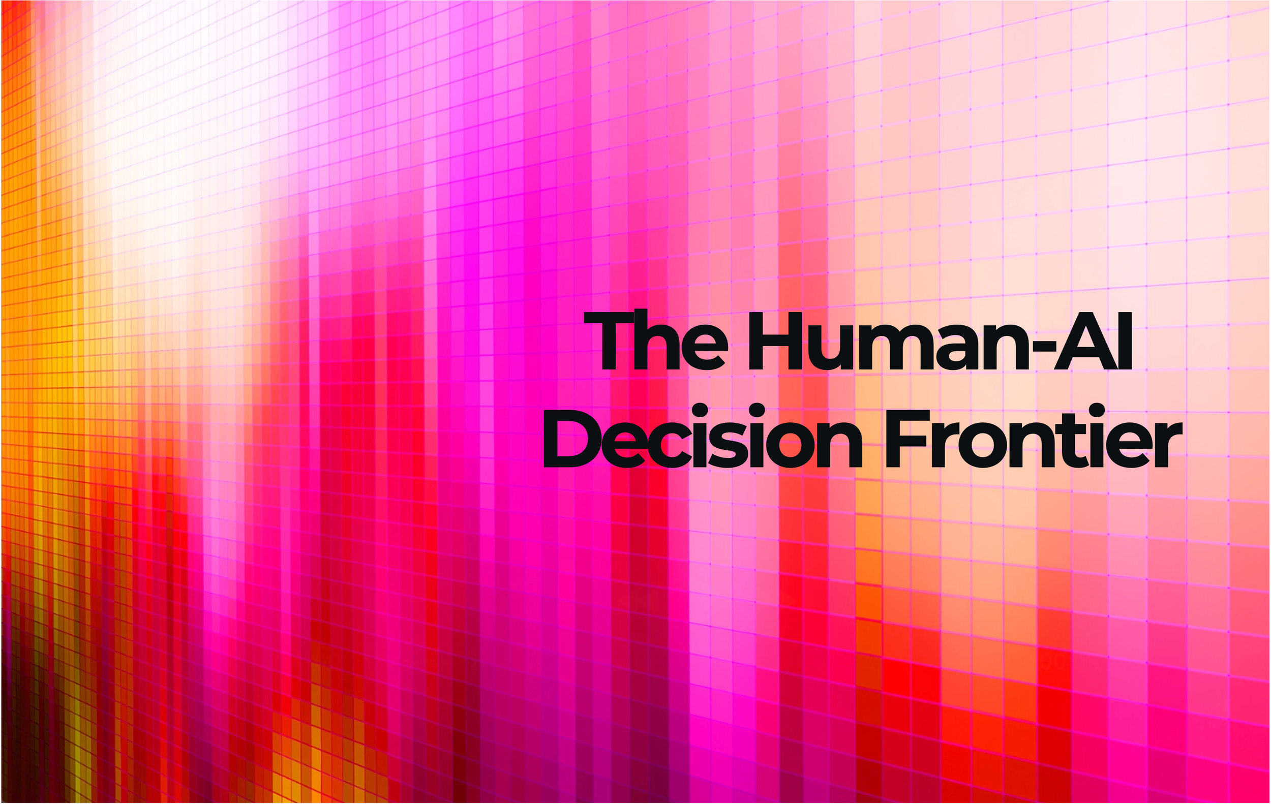 The Human-AI decision frontier and the loops that shape it.