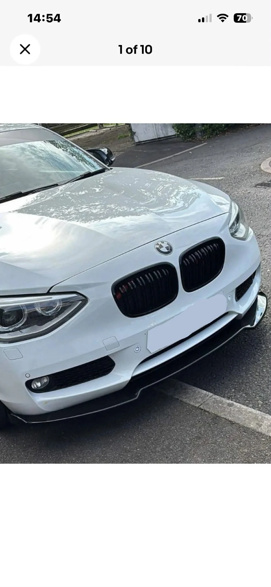 BMW 1 Series Front Bumper Splitter (F20 F21 PRE LCI NON MSPORT)