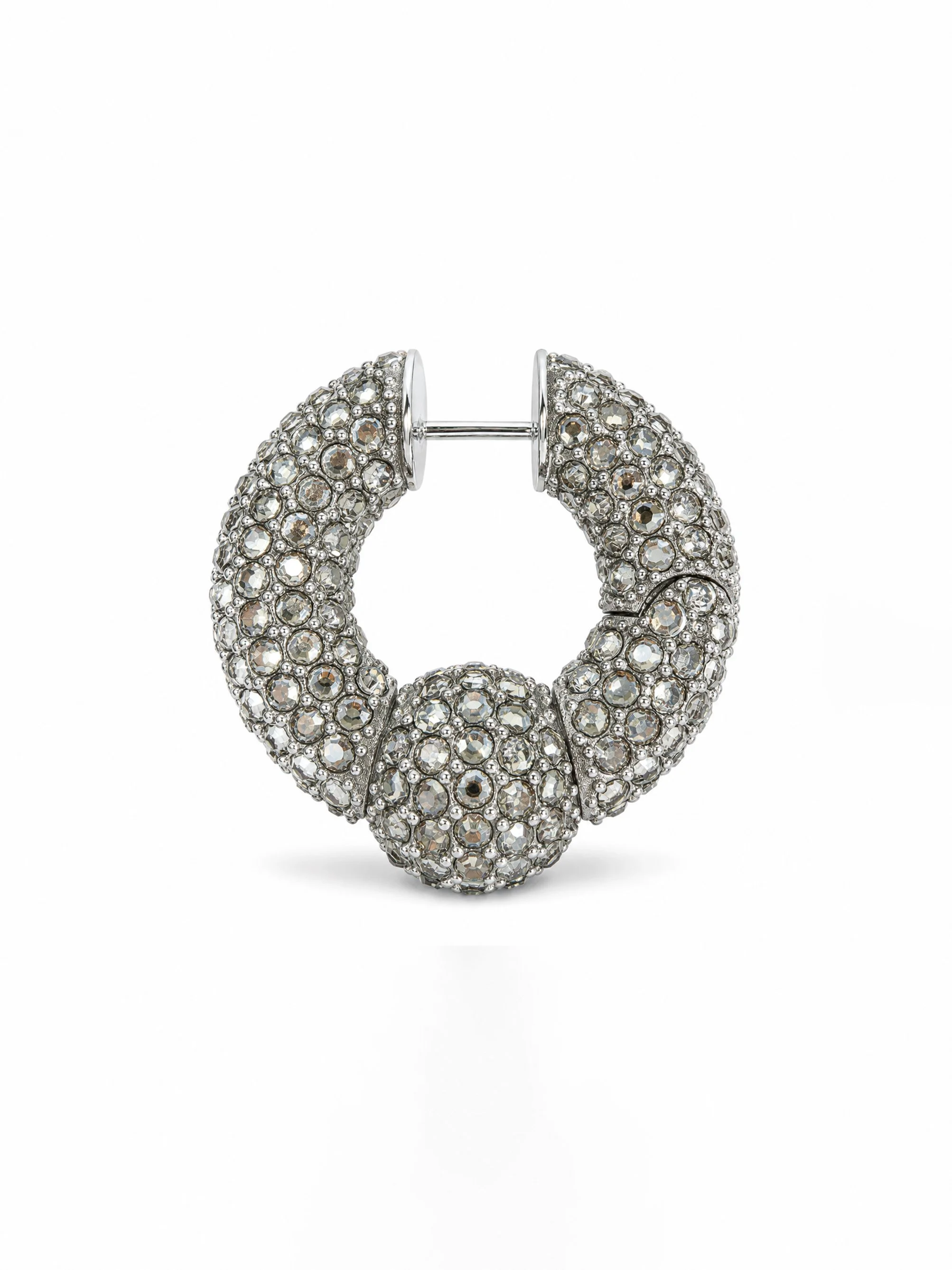 CRYSTAL BARBELL EARRING