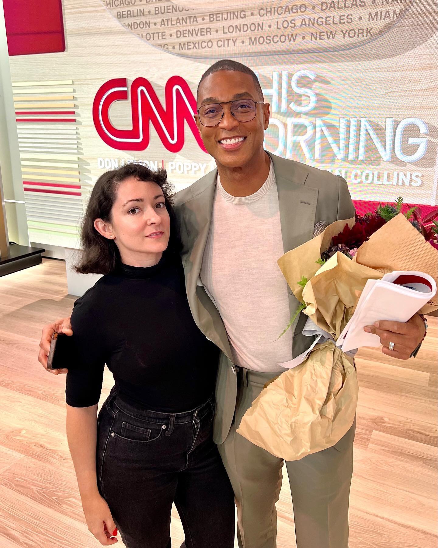 Congratulations on an amazing new show @donlemoncnn! Such a fun experience to be able to help you document day 1! #CNNThisMorning