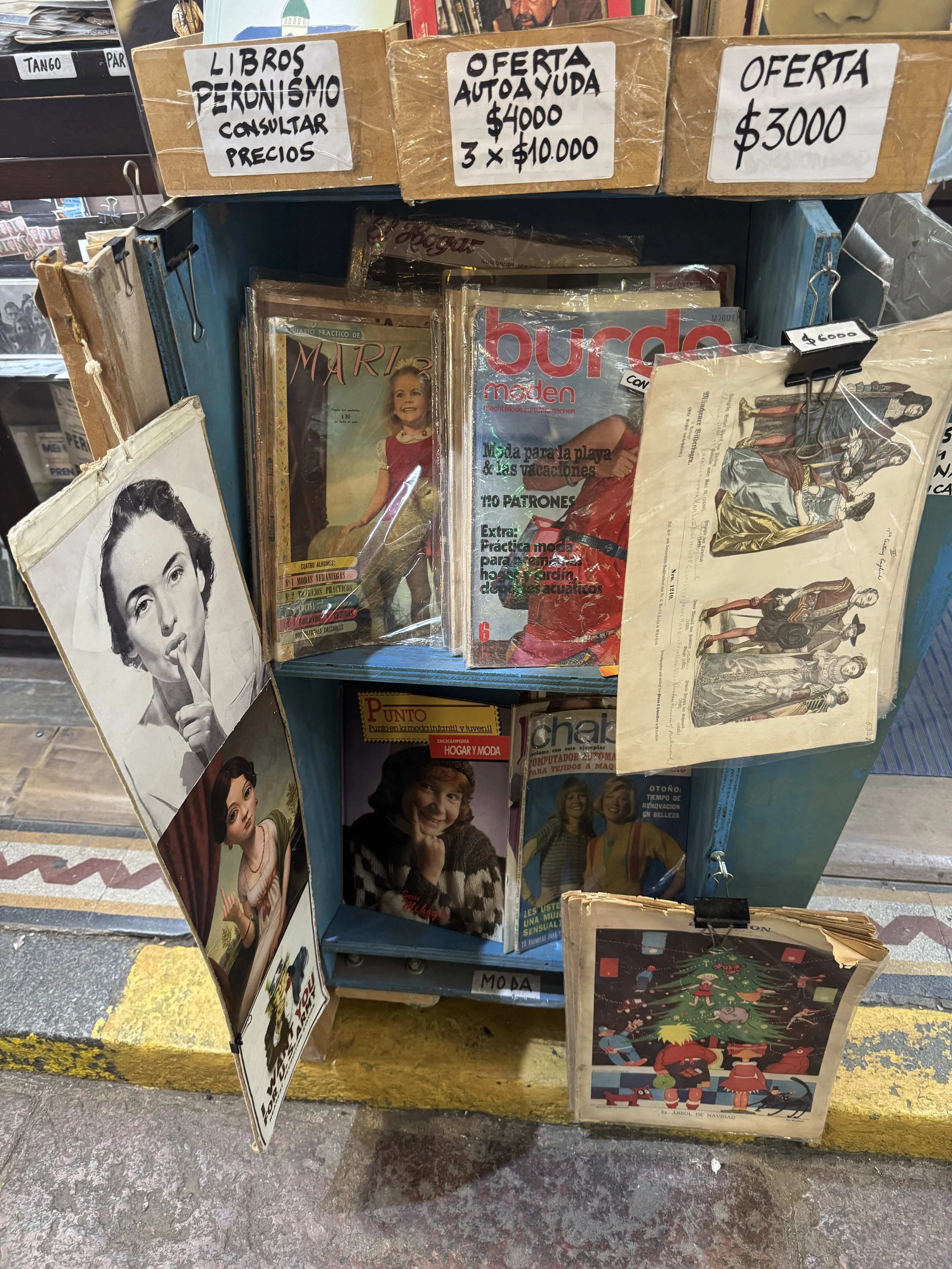 Magazine stand in Buenos Aires, Argentina in January 2026