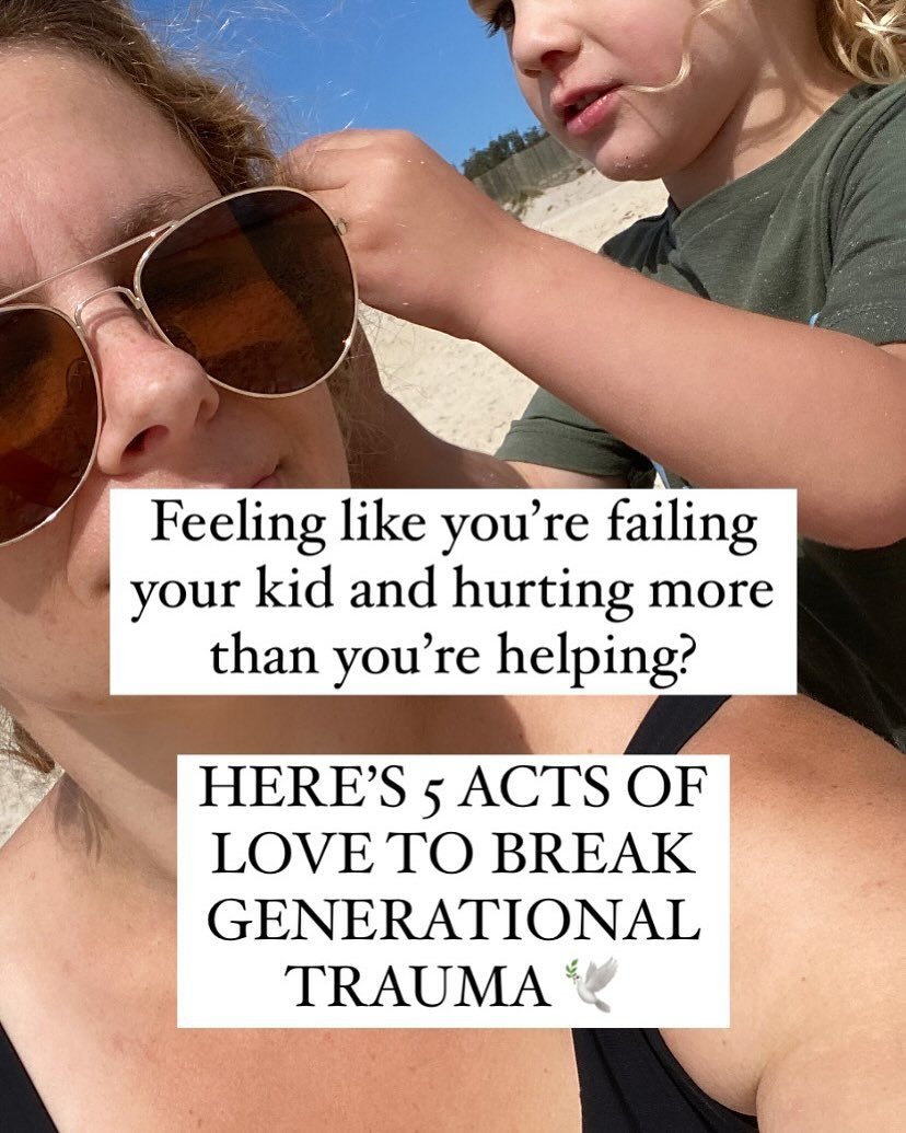 For the mama who&rsquo;s had enough of being tough 🕊️

Here&rsquo;s 5 of my best acts of love for breaking generational trauma 💪🏼💞

With a world full of traumatised children, be different. 

Comment &ldquo;LOVE&rdquo; and you&rsquo;ll get first d