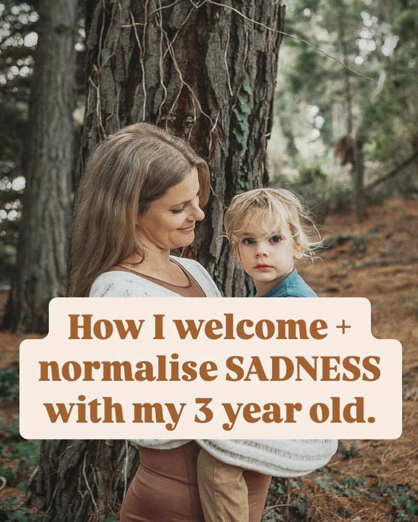 No, this isn&rsquo;t selfish. I&rsquo;m giving myself just a few minutes to sit with my sadness (also increases my window of tolerance AKA capacity to feel sadness by doing this) AND I&rsquo;m letting my 3 year old see what it looks like to be sad. A