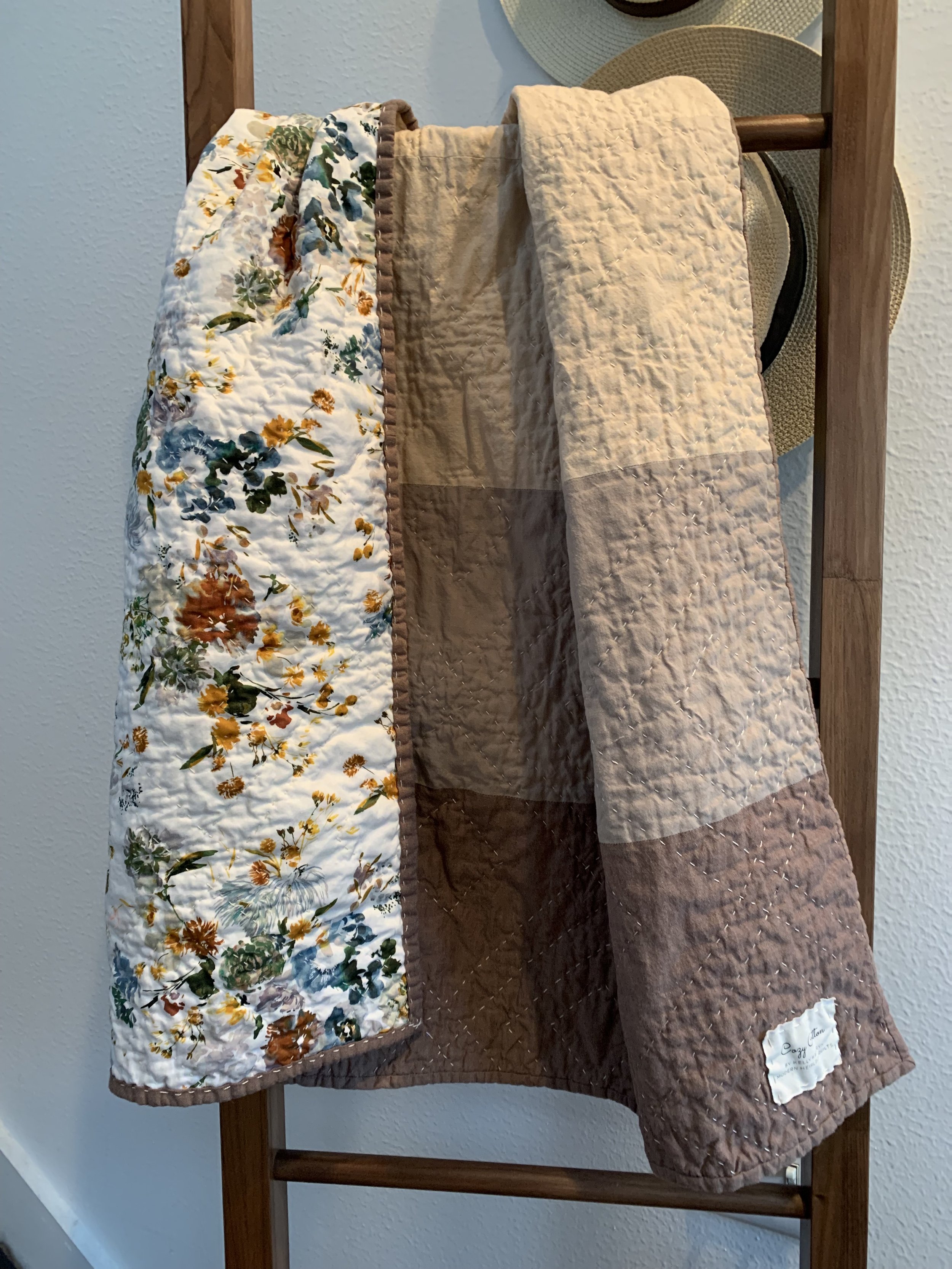 Neutral Wildflower Quilt