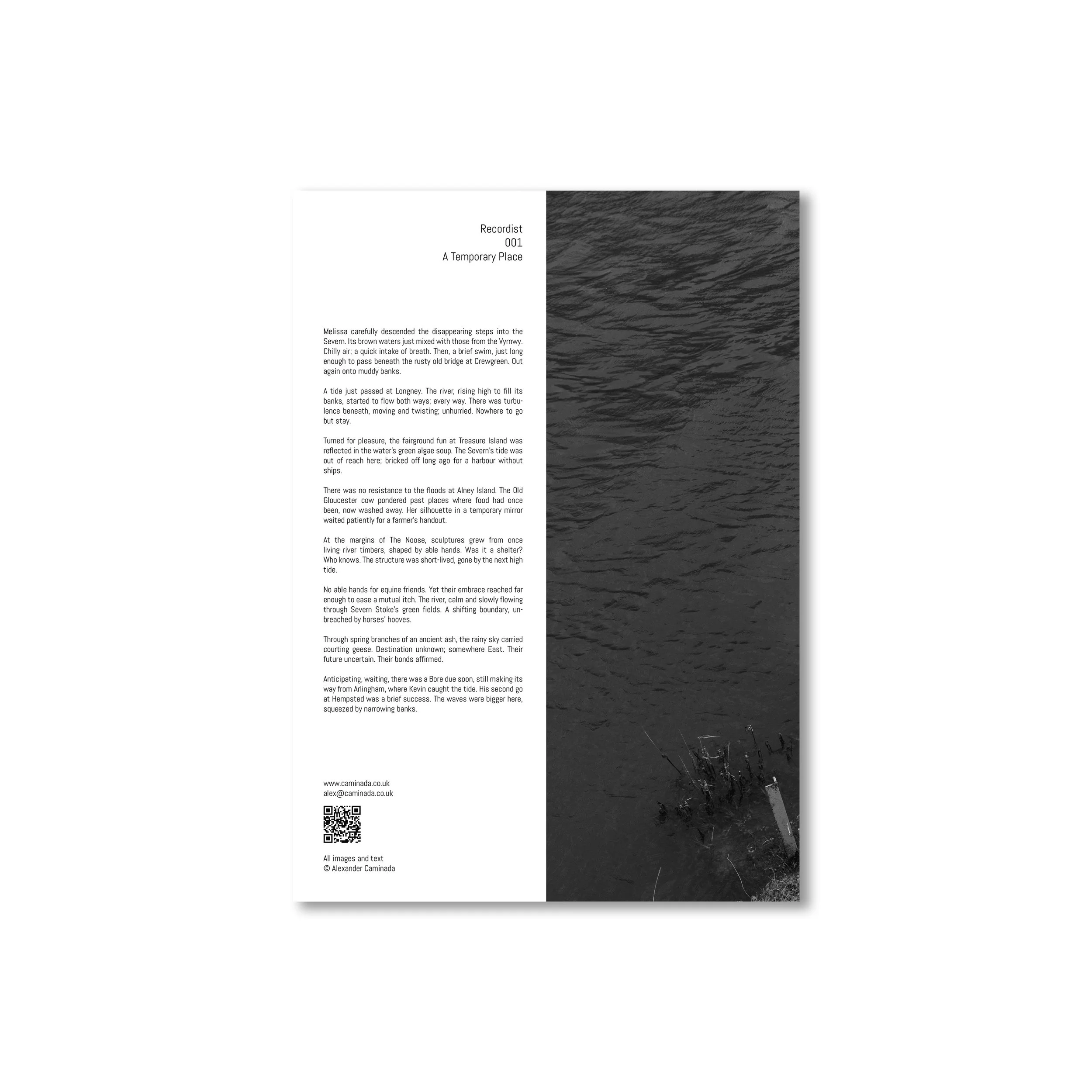 Recordist 001 - A Temporary Place - Cover Rear.jpg